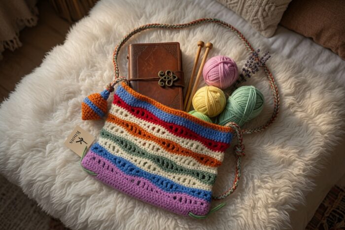 Boho Bloom Crochet Bag - Image 1
