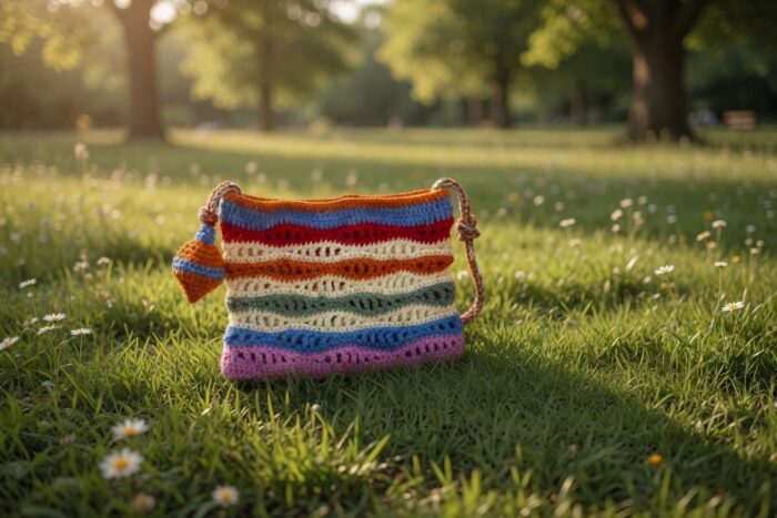 Boho Bloom Crochet Bag - Image 5